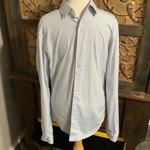 Express for Mens casual button down long sleeve shirt (Size:S) Fitted